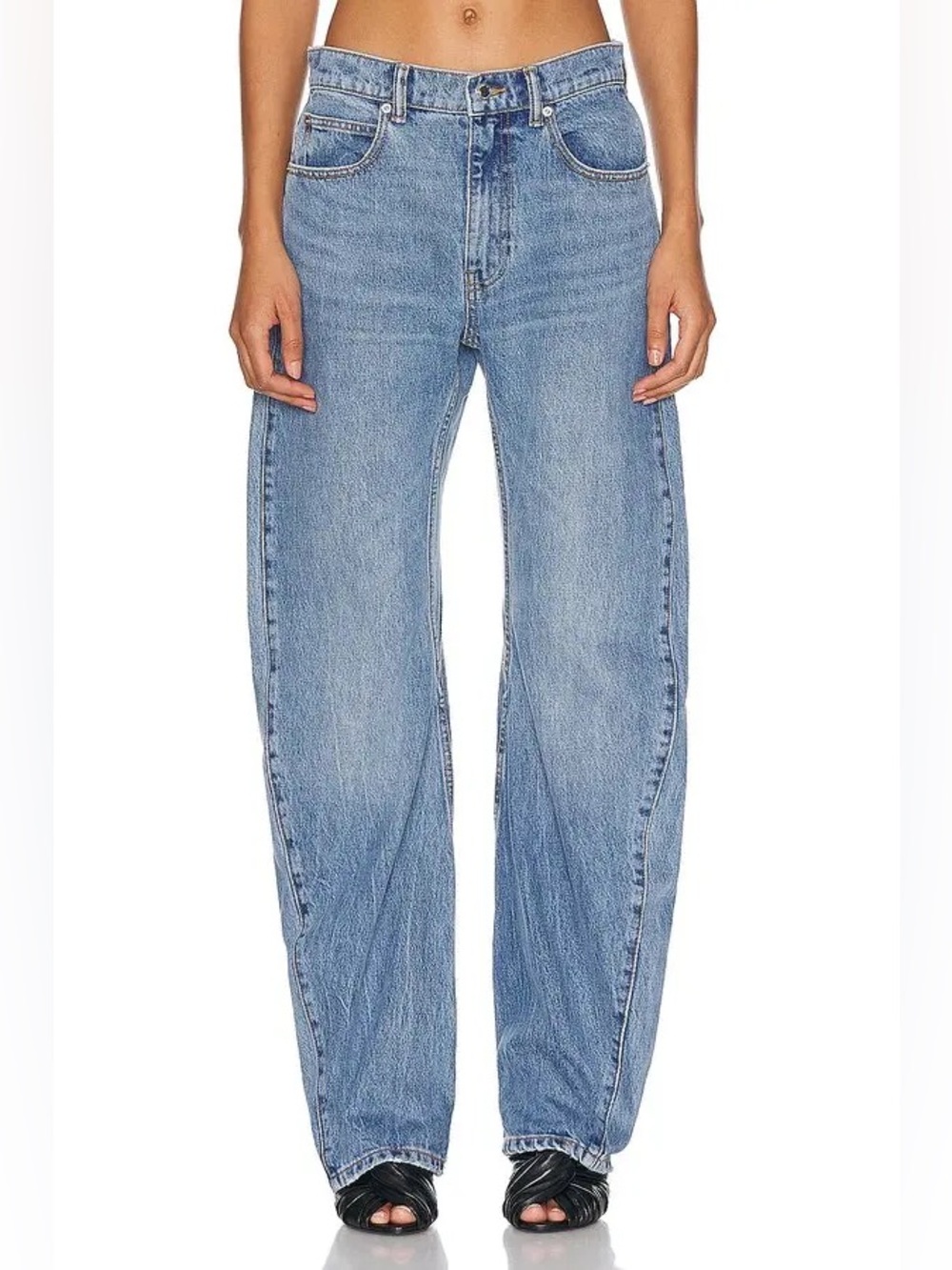 Alexander Wang slouchy curved leg jeans